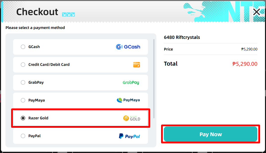 เลือก Razer Gold